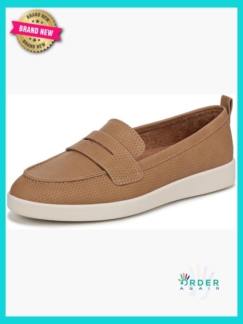 Versatile Loafers with Sporty Bottom Round Toe 1in Heel Pull Tab Comfort